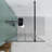 34'' W X 72'' H Walk-In Black Framed Wetroom Shower Screen Panel