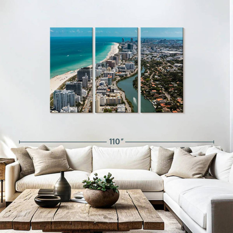 Vue du camion à Miami South Beach, H 48 po x l 74 po