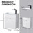 18'' Modern White Wall Mounted Single Bathroom Vanity Set