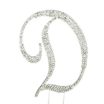 Surmatelas à gâteau "d" rhinestone