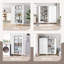 Armoire de rangement haute en acier à 5 niveaux avec 2 portes et 4 tablettes réglables