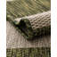 Tapis rayé vert / gris intérieur / extérieur Palominas-465157529