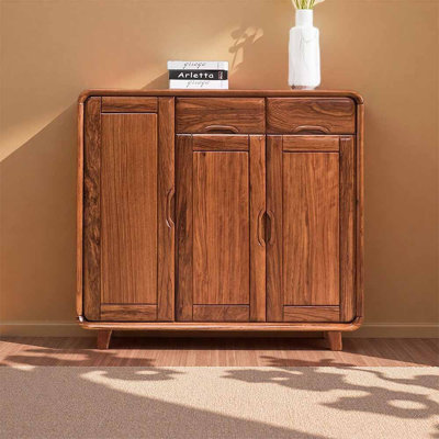 Chinese style enclosed shoe storage cabinet