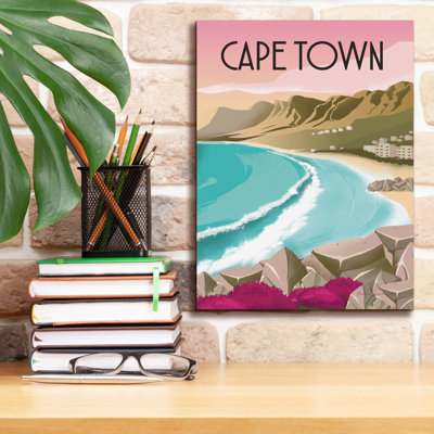 «Ep Town Graffiti», art mural sur toile «Cape Town South America» par Omar Escalante, 12 po x 16 po
