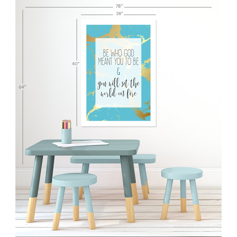 «Set the World», art encadré, Papier, H 40 po x l 28 po x P 1 po