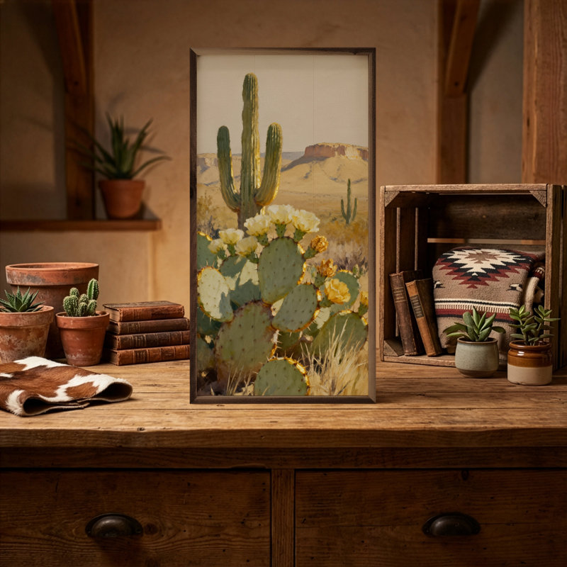 Desert Bloom Saguaro Bloom, H 36 po x l 18 po