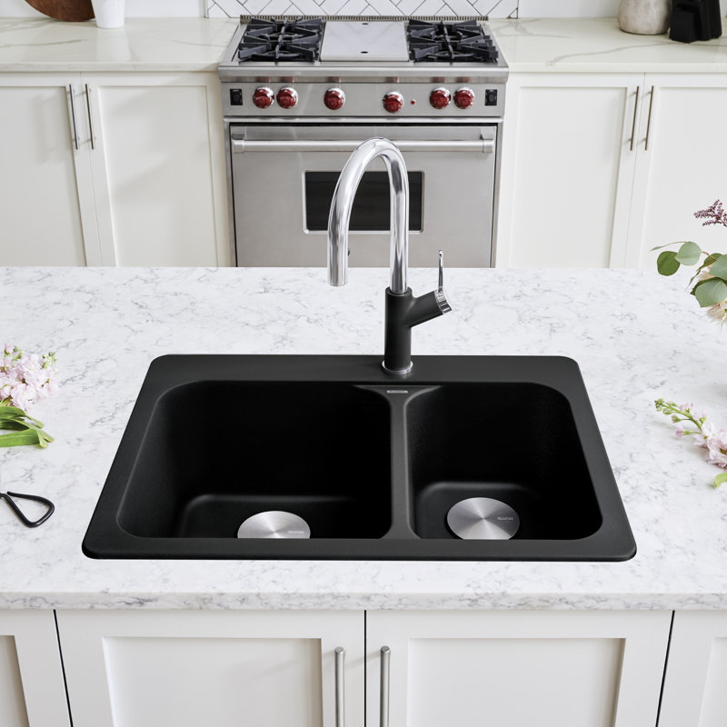 Blanc anthracite 1,5 noir BLANCO, Noir charbon