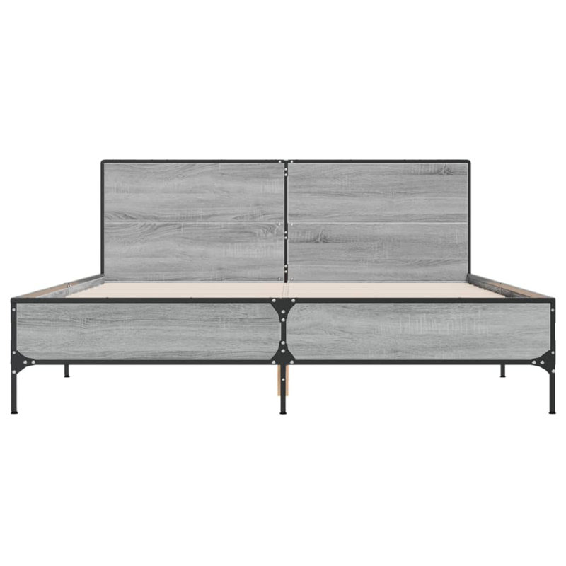 Adamek Bed, Grey Sonoma, European Kingsize (160 x 200 cm)