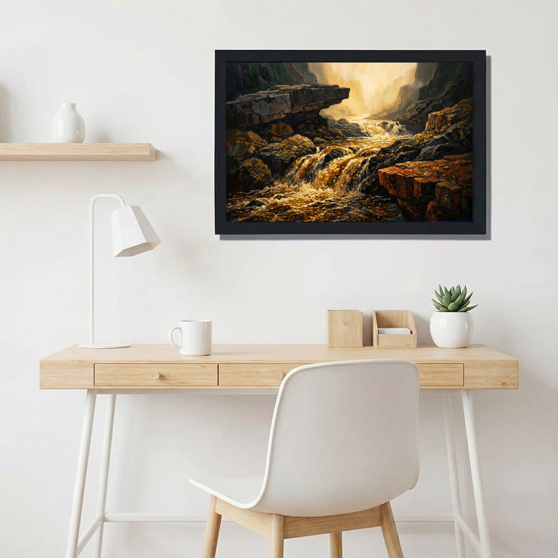 Art mural sur toile Rocky Canyon, H 20 po x l 30 po