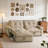 77‘’  Multifunctional 2-In-1 Sofa Bed, Brown-1775613089