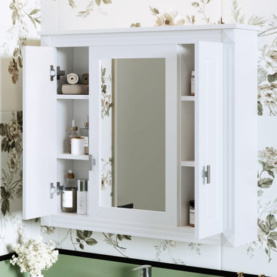Armoire murale de salle de bain avec miroir