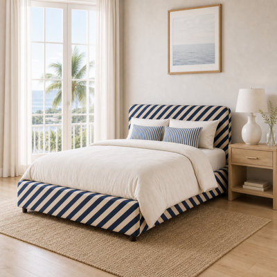 Full Size Hydraulic Lift Up Upholstered Storage Bed,Sand-and-Black