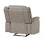 Ensemble de canapés contemporain 3 pièces pour salon, canapé inclinable, causeuse, fauteuil, revêtement en microfibre couleur tourterelle, mobilier confortable en bois massif-379560611