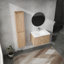 Meuble-lavabo mural 30 po avec lavabo et armoire latérale, portes à fermeture douce, armoire combinée-712511381