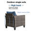 Kaniha Wicker Outdoor Lounge Chair-368400251