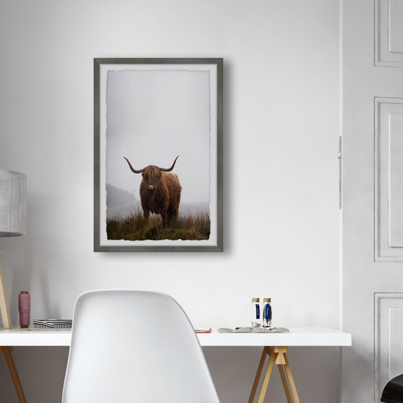 High Mountain Pasture 1 Piece Single Picture Frame Wall Art, 45cm H x 38cm W x 3.81cm D