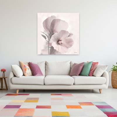 Hibiscus 1 Piece Wrapped Canvas Wall Art
