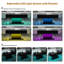 High Gloss Coffee Table with 16 Colors LED Lights-2098749261