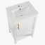 Meuble-lavabo polyvalent avec plusieurs options de rangement et fabrication durable