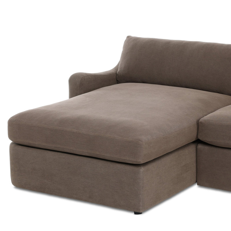 Aurelia 2-Piece Sectional, Left Hand Facing, Boatway Coffee Linen