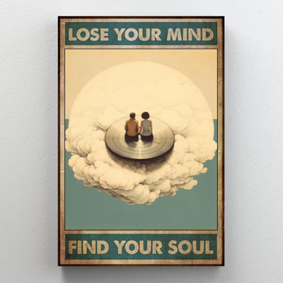Vinyl Lose Your Mind 1 - 1 Piece Rectangle Graphic Art Print On Wrapped Canvas