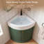 Meuble-lavabo de coin simple avec comptoir-89941757