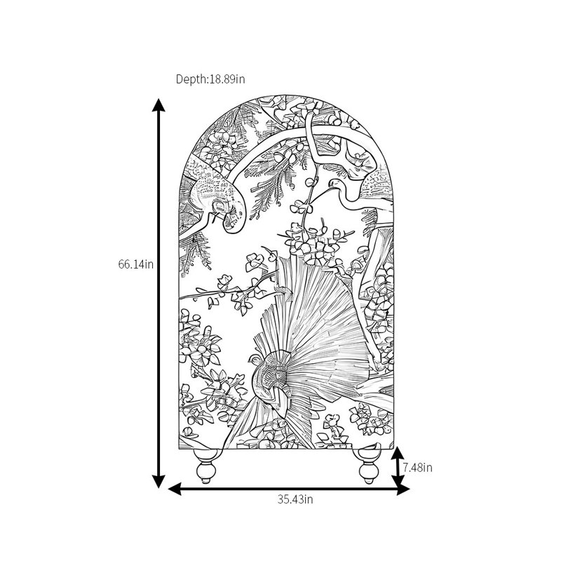 Une garde-robe Phoenix de luxe peinte