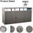 Grey Metal Outdoor Bin Shed For Garbage - Holds 3 Trash Cans, Built With Strong Materials, Easy To Clean And Assemble Stores , Put