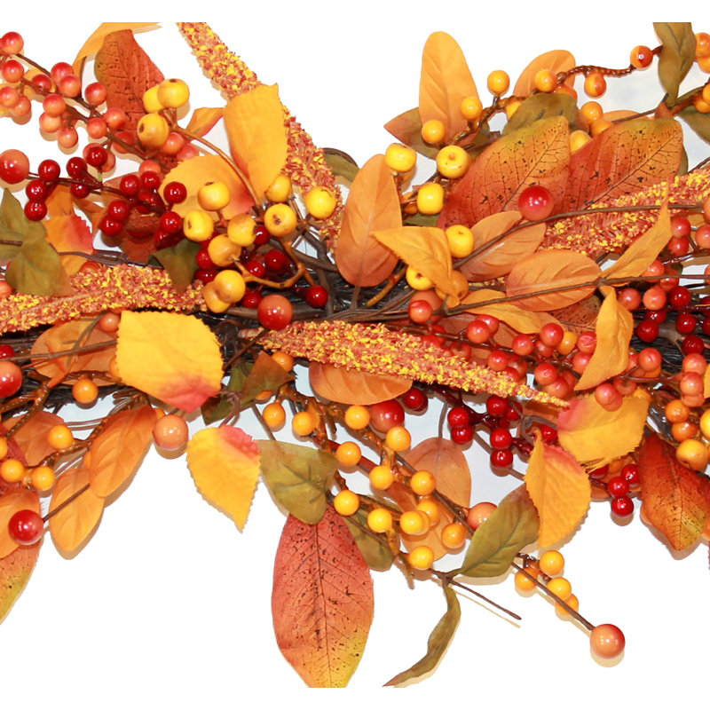 Ornement floral faux assortiment d'automne
