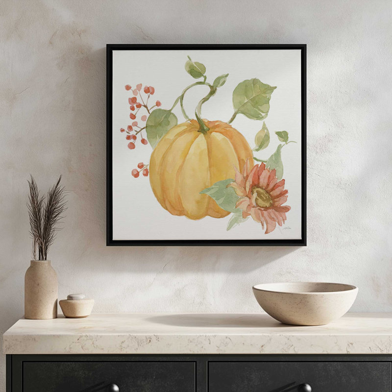 «Fall Cottage Garden V» par Katrina Pete, reproduction d'art, 21.5" H x 21.5" W, White, Framed Canvas