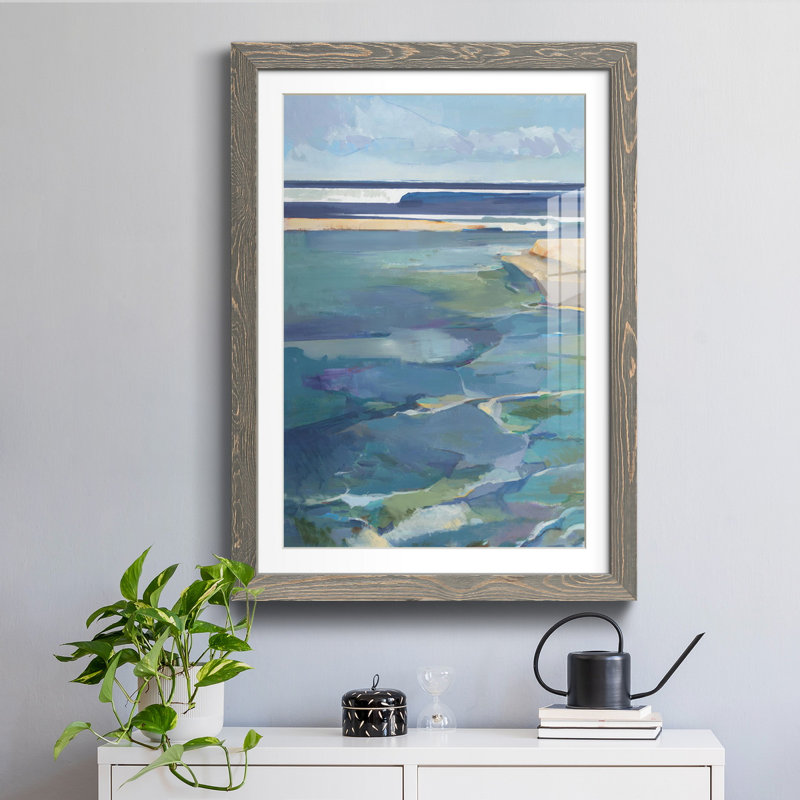 Breakwater - Impression de cadre photo sur papier, H 37,5 po x l 27,5 po x P 1,5 po, Papier gris