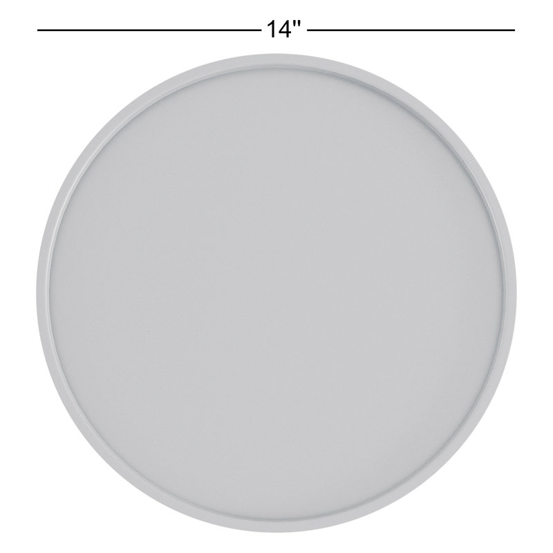 Ebern Designs Botsford Plastic Tray, Beige