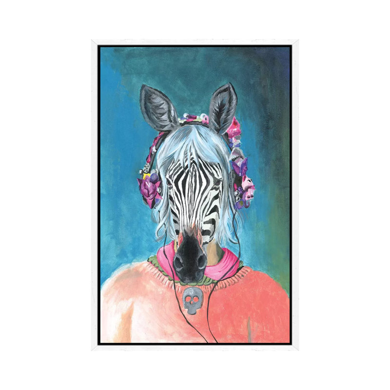 I Can't Hear You by Heather Perry - Print on Canvas, 101.6 cm H x 66.04 cm W, White Framed