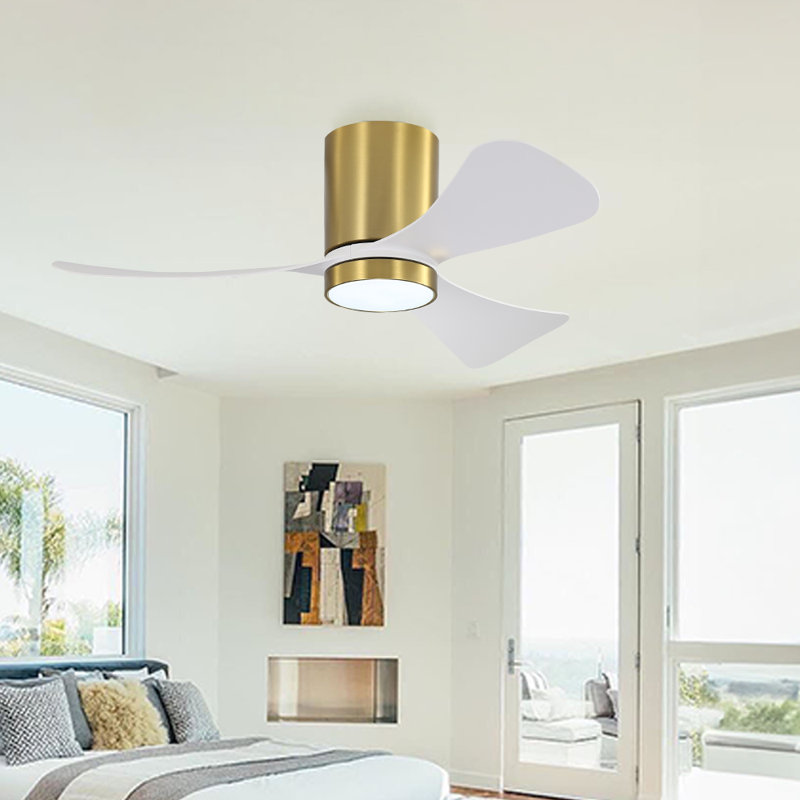 42 Inch Outdoor Indoor Ceiling Fan with Light, Waterproof ABS Blades, Reversible DC Motor, 6-Speed Control, Dimmable 3 Color Temperature LED Light