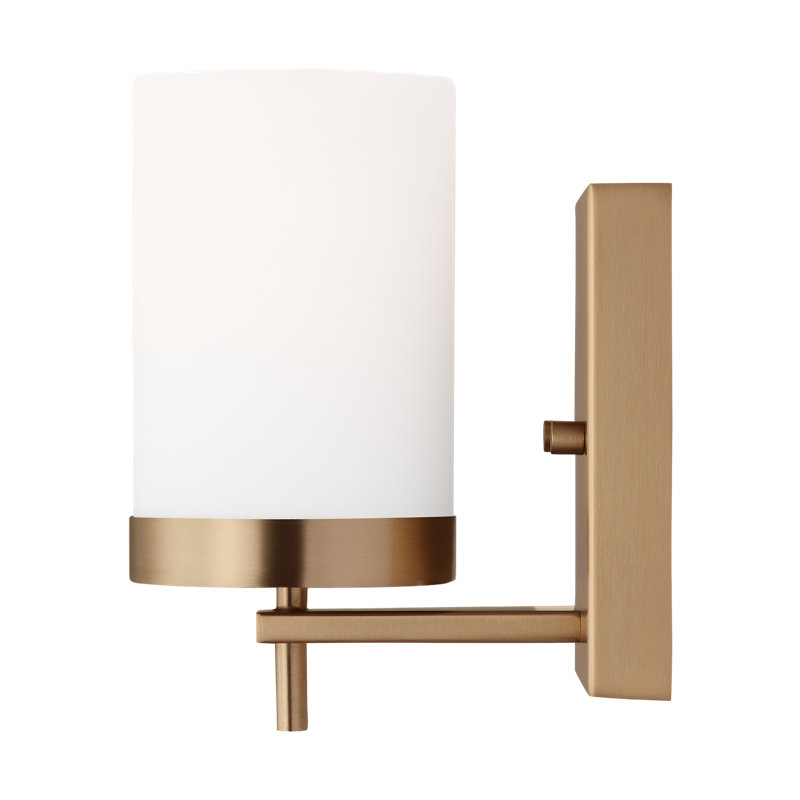 Zire 1 - Light Armed Sconce, No, Satin Brass