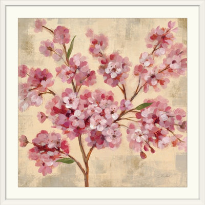 «Pink Cherry Branch II» par Silvia Vassileva, reproduction d'art