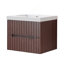 Meuble-lavabo mural simple avec armoire en contreplaqué pré-assemblée et tiroirs à fermeture en douceur