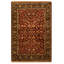 Hand-Knotted High-Quality Red and Black Area Rug