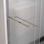 Porte de douche coulissante double en aluminium, porte de salle de bain coulissante de contournement avec verre trempé transparent de 1/4 po (6 mm) de qualité supérieure, quincaillerie de douche coulissante en chrome, finition chromée-121059885
