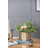 9.8X3.7X6.9" Alu Timber Wavy Rect Small Vase