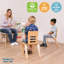 Chaise en bois cintré ECR4Kids, assise de 12 po de hauteur, meubles Montessori, paquet de 2-107095456-124245618