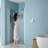 Brushed Nickel Tempered Glass Shower Door 34"W X 72"H - Space Saving, Adjustable, Wonderful With Magnificent