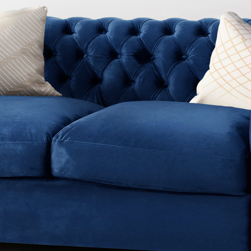 33.92 " Velvet Loveseat