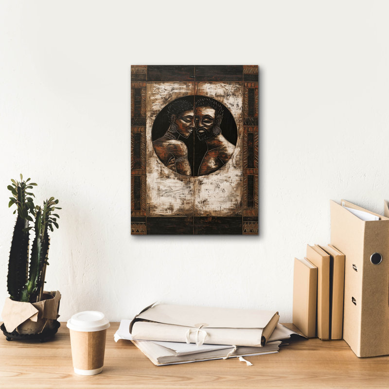  «Across The World» par Rich Monet, art mural sur toile, 12 po x 16 po, H 16 po x l 12 po