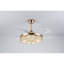 Ventilateur de plafond 48 "avec pales rétractables, ventilateur de plafond intérieur avec lumière avec télécommande, moteur réversible silencieux, 6 vitesses, 3 pour salon de patio, chambre à coucher, bureau, intérieur