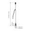 Wohoda H Type Track Lighting Pendant with E26 Socket Cord Adjustable 4 feet-98637117