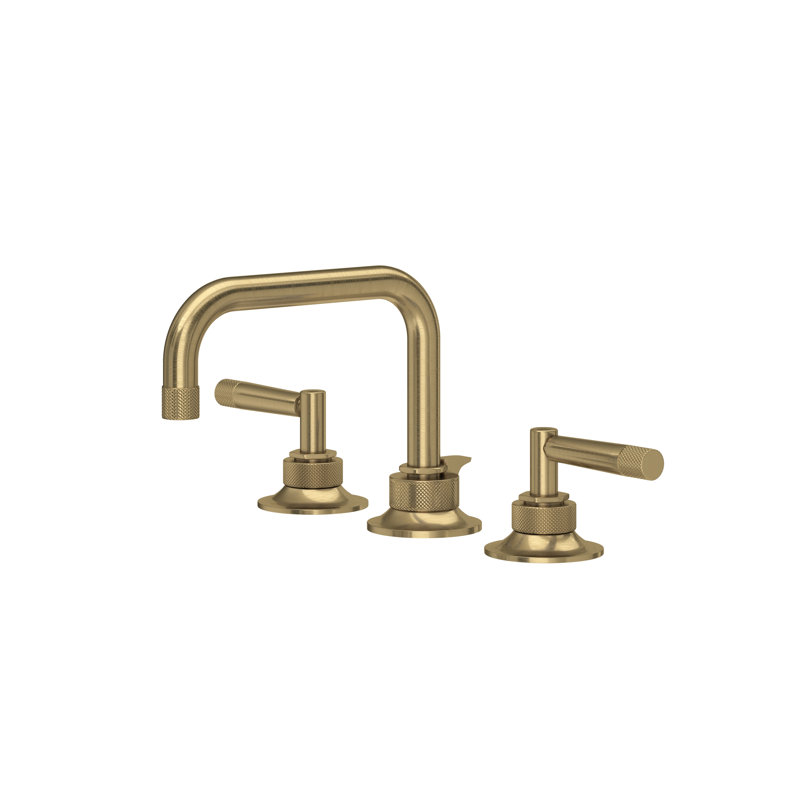 Graceline® Widespread Bathroom Faucet with Drain Assembly, Lever, Antique Gold