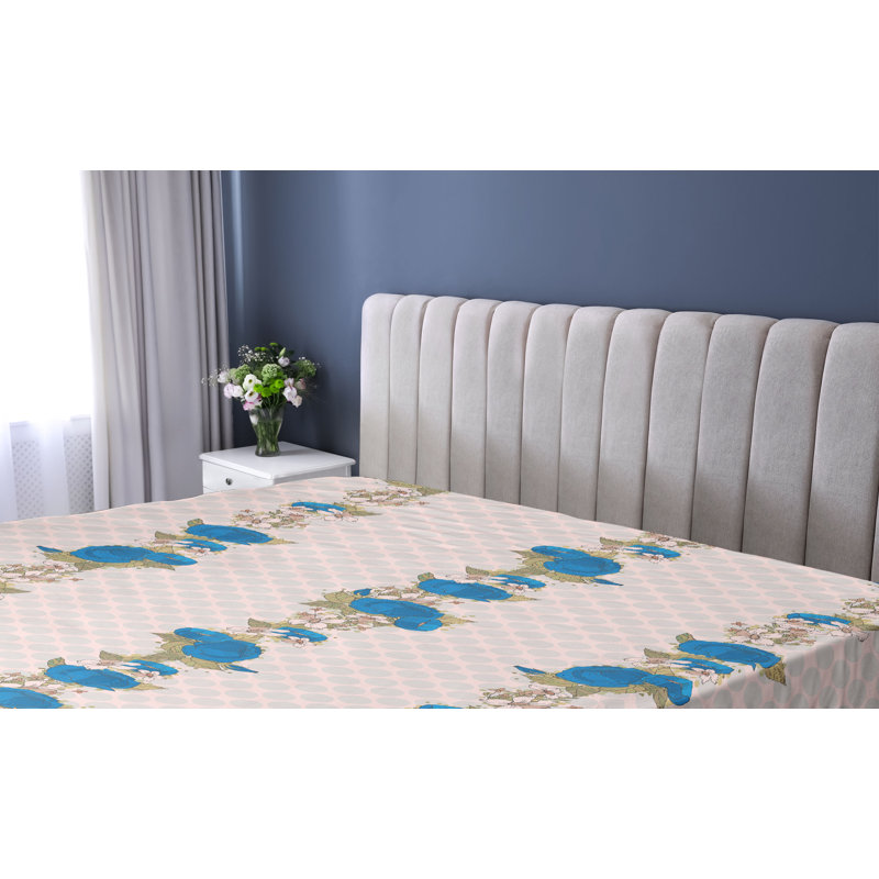 Drap-housse à motif floral Ambesonne