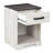 Carnforth 1 - Drawer Nightstand in Whitewash/Rustic Gray-1356621681