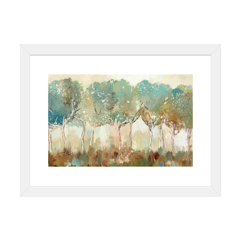 "Golden Sunlight" par Allison Pearce, reproduction d’art, H 24 po x l 32 po x P 1 po, Papier encadré blanc, Blanc